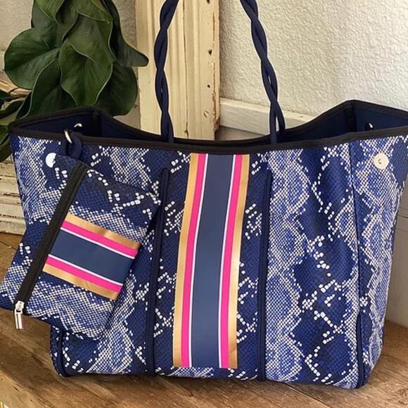 TAYLOR GRAY Reptile Neoprene Tote - Picture 1 of 1